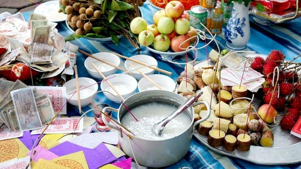 Hình ảnh minh họa mâm lễ cúng cô hồn