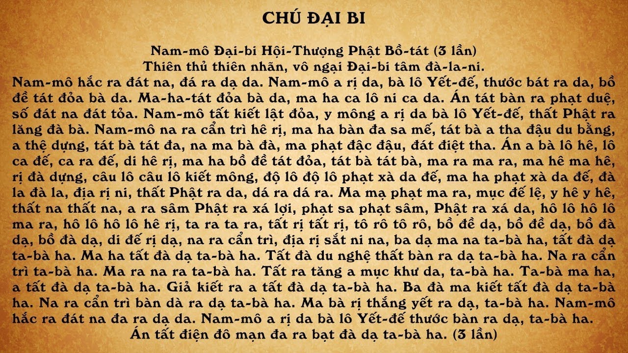 Chú Đại Bi: Ý nghĩa câu