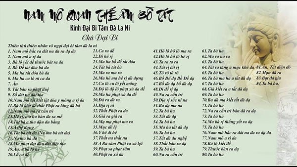 Thần chú Mật tông: Khám phá sức mạnh tâm linh 2 chu dai bi tam da la ni 0716 1