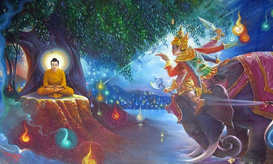 Minh họa về những chướng ngại trên con đường tu tập