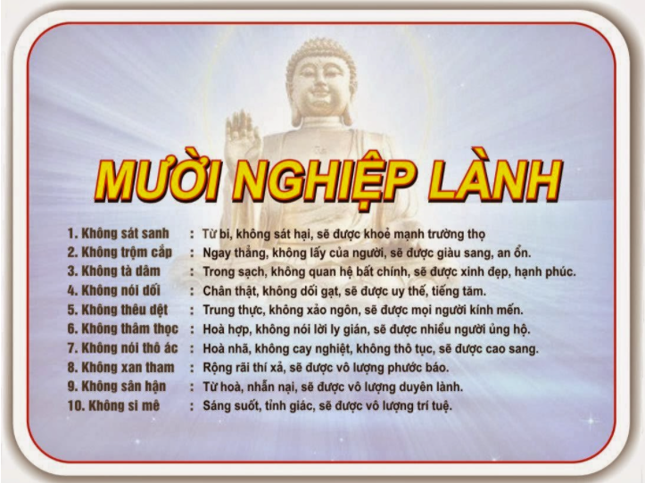 Thập thiện và lợi ích khi hành thập thiện 1