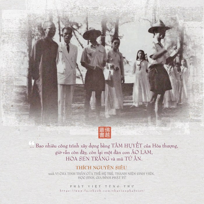 Thích Nguyên Siêu: Cha tinh thần thế hệ trẻ, Thanh niên, Sinh viên, Học sinh, Phật tử 3 thich nguyen sieu 6