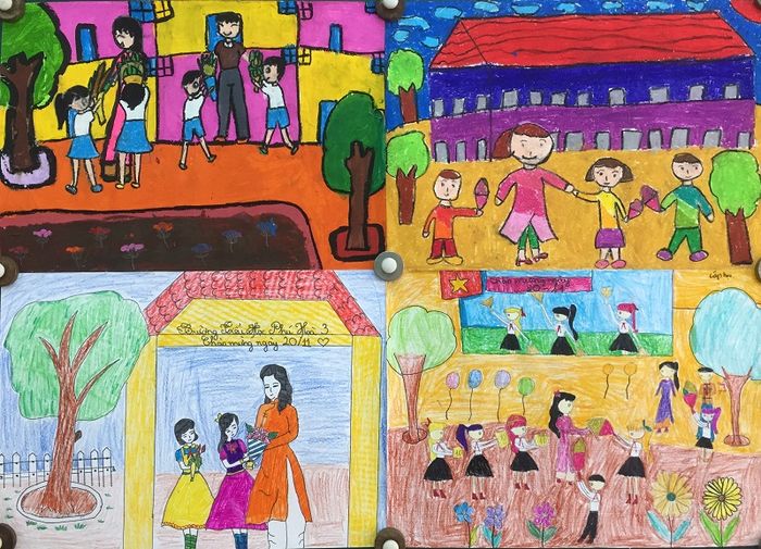 Bức tranh về đề tài ngôi trường mơ ước của học sinh tranh ve de tai ngoi truong mo uoc cua hoc sinh 011500464