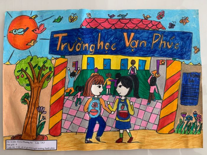 tranh ve de tai ngoi truong 011502085 thumb