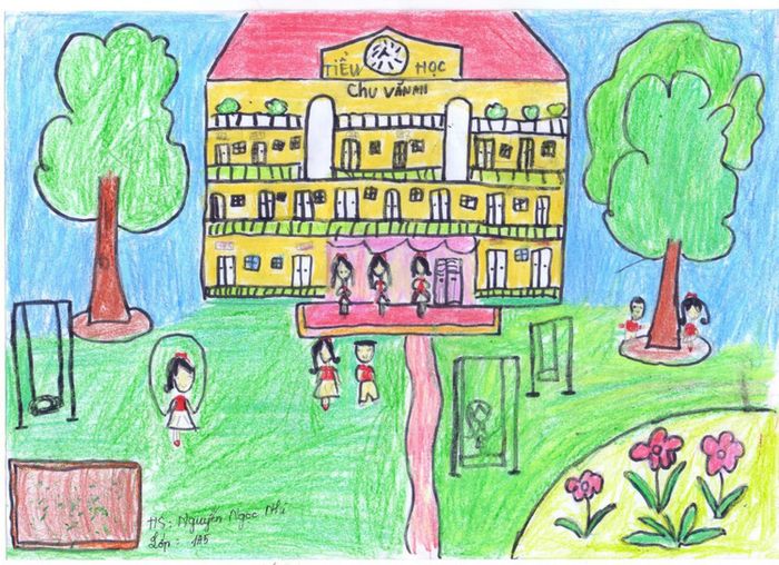 tranh ve de tai truong hoc mo uoc dep nhat 011503019 thumb
