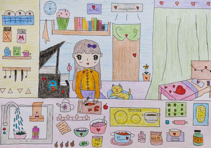 tranh ve de tai uoc mo cua em cuc dep 044423581