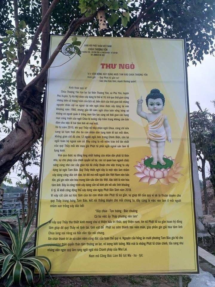 Chùa cổ Thượng Yên - Phú Xuyên, Hà Nội thỉnh mong được xây dựng lại ngôi Tam Bảo 2