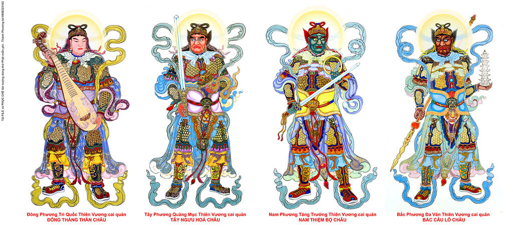 Tứ đại Thiên vương trong đạo Phật là những ai? 2