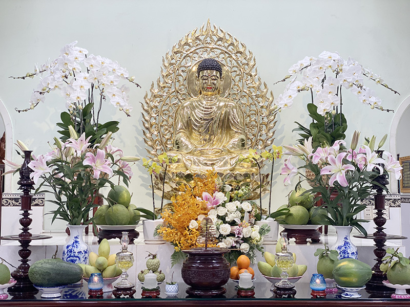 Ngôi chùa hình thành từ mảnh đất trống ở Củ Chi làm lễ an vị Phật 1