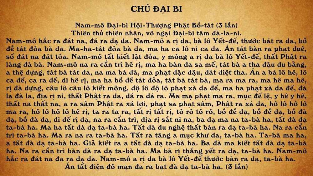 Nghe Chú Đại Bi có tác dụng gì 1