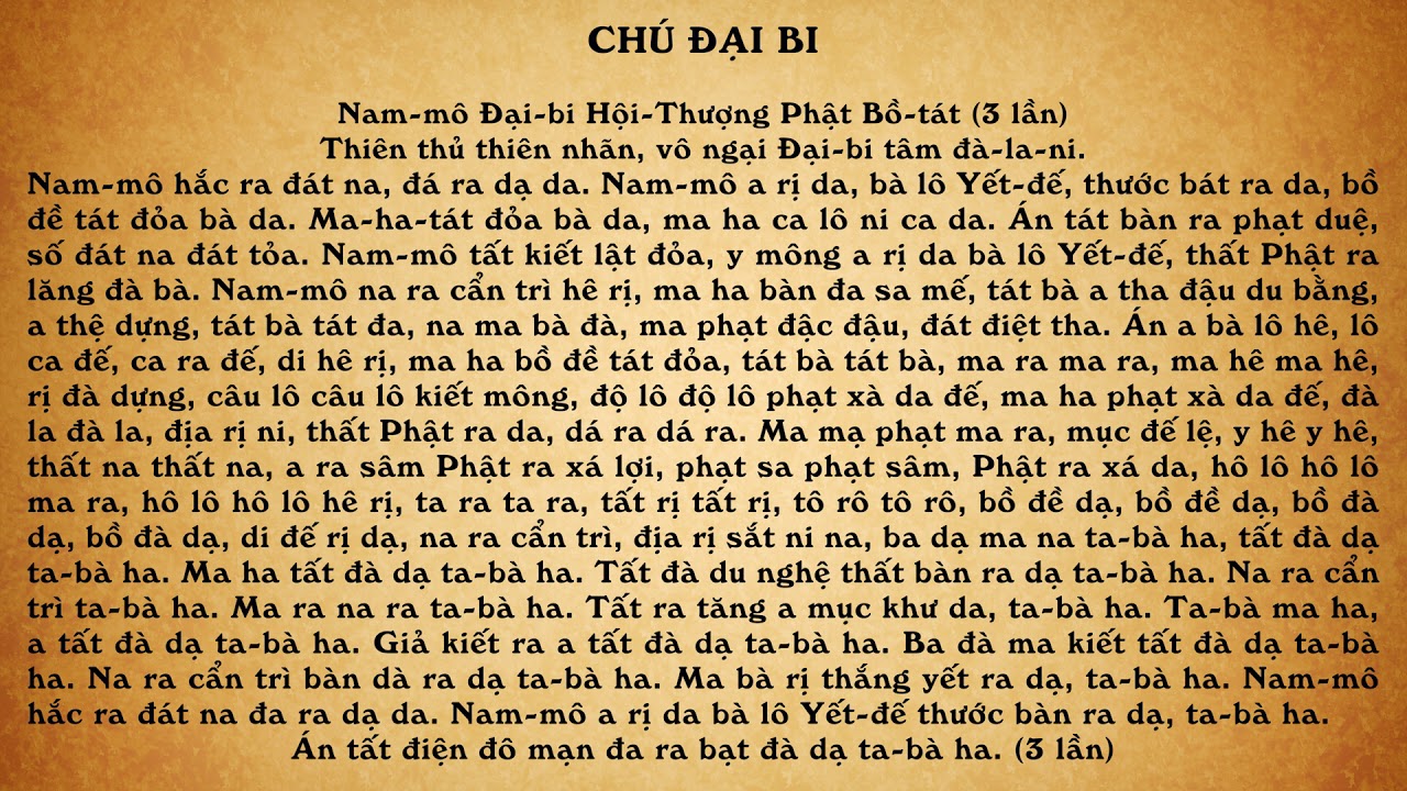 Sự tích Thần chú Đại bi và vì sao người ta không ăn thịt trâu bò? 1