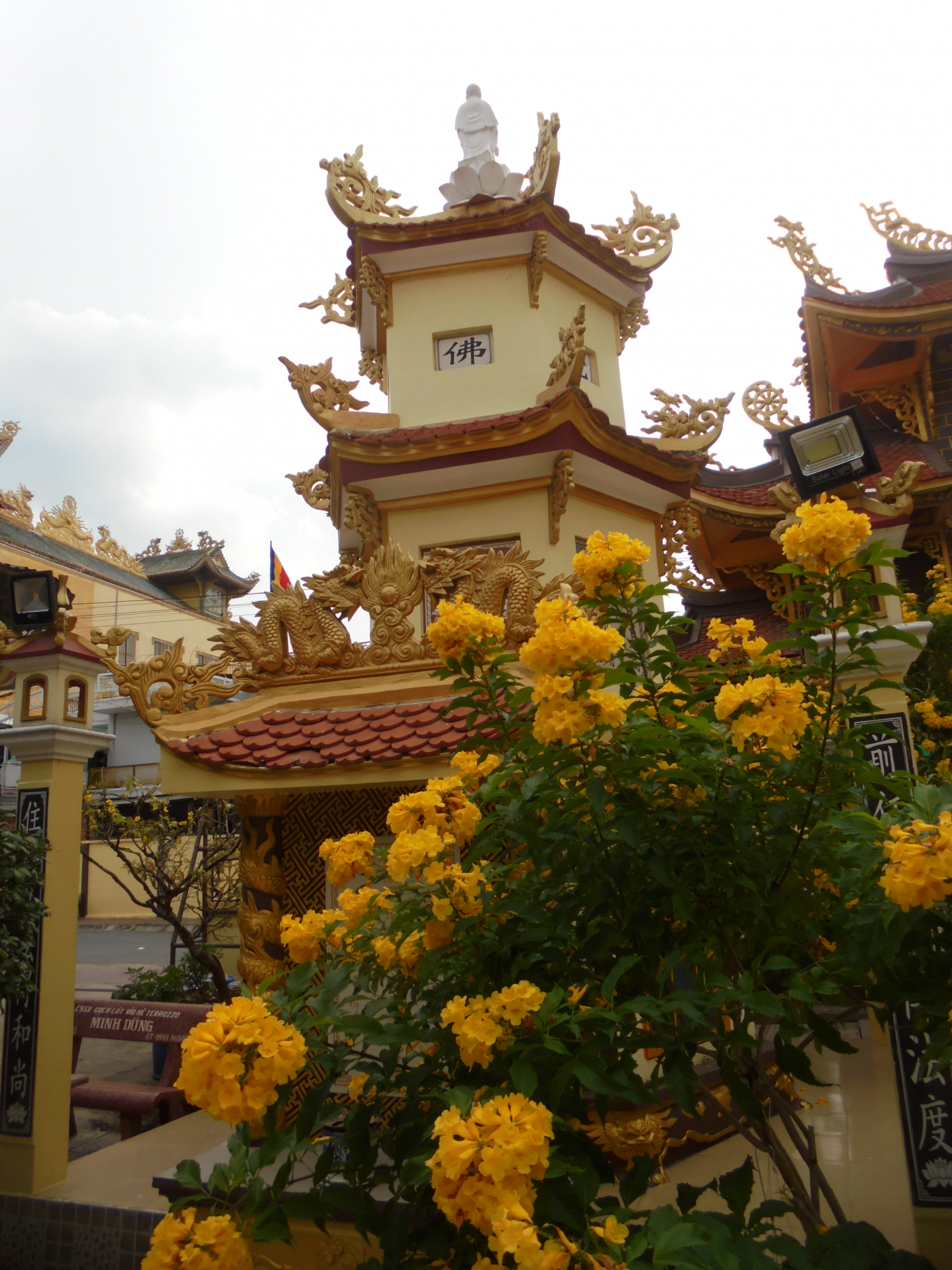 Vườn kinh đá tại chùa Phước Hậu.