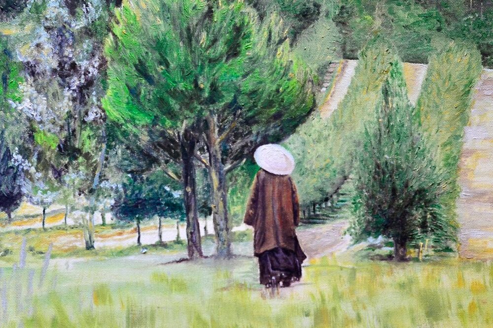 early-plum-village-painting-1024x682-1404 Hạnh phúc và khổ đau: tất cả đều từ tâm mà sinh khởi 1