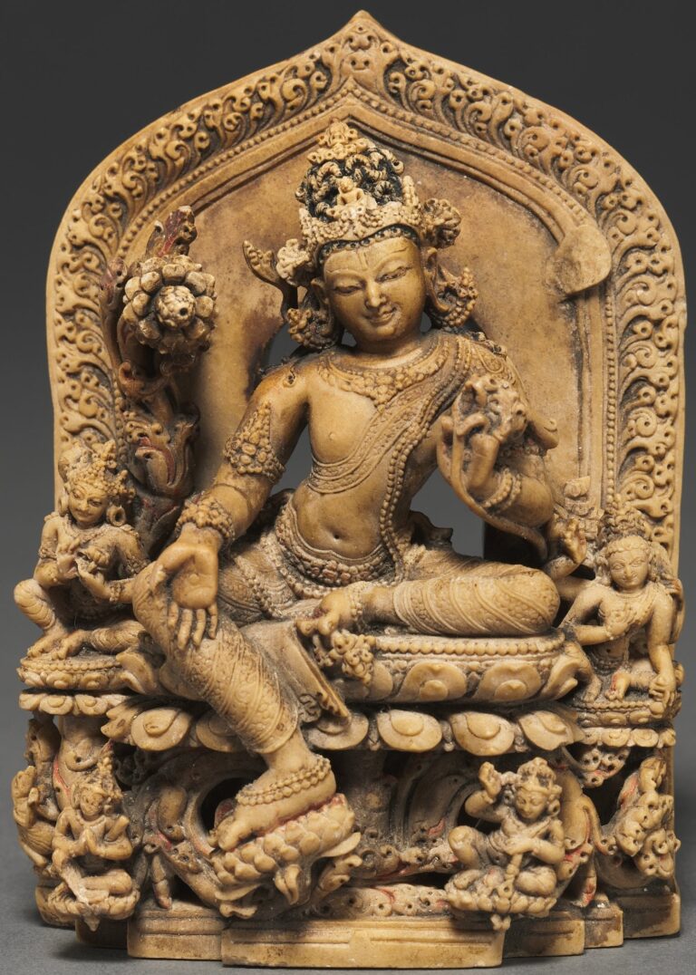 india nalanda pala period lokesvara khasarpana form of avalokitesvara 1045 1