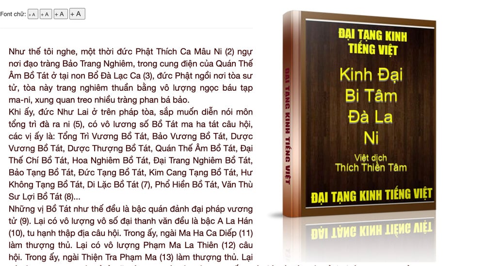 Kinh Đại Bi Tâm Đà Ra Ni (HT Thích Thiền Tâm dịch tiếng Việt) 1