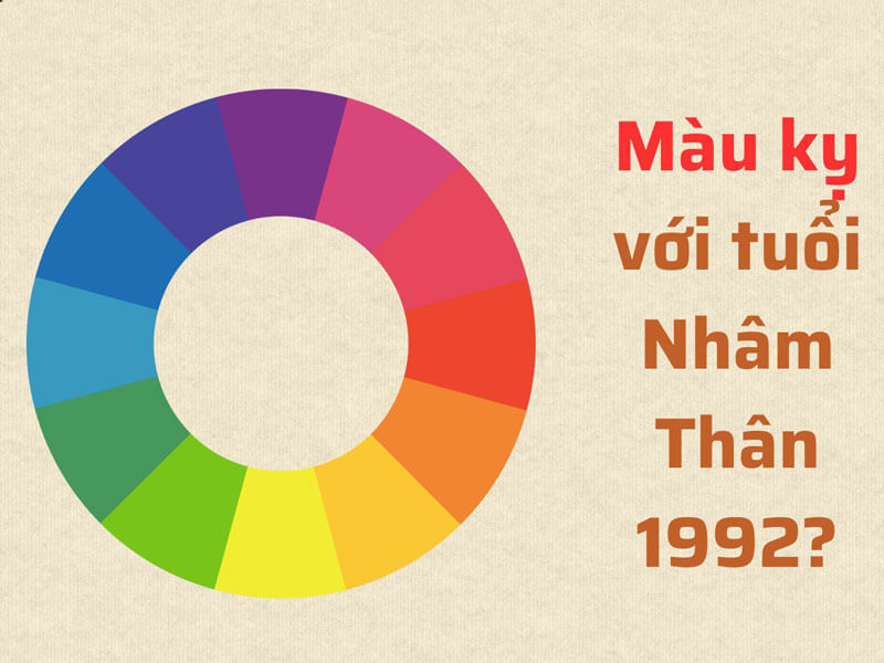 menh kim 1992 hop voi cac mau vang, nau, trang va xam va khac voi cac mau do, cam, tim