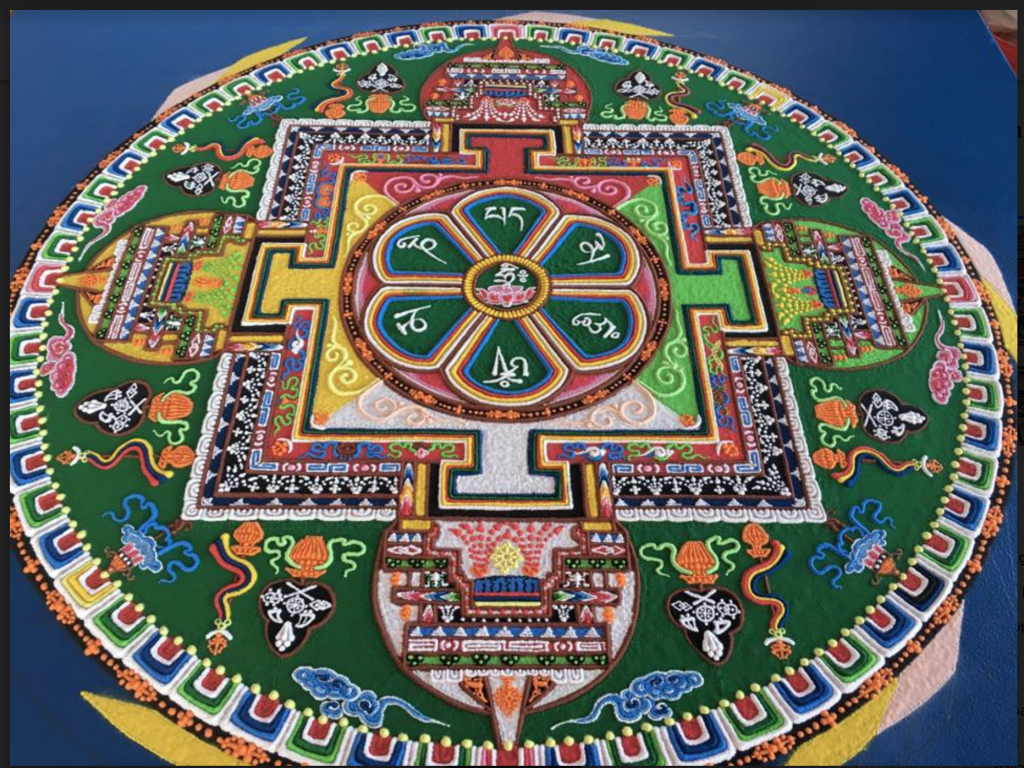 Tranh Mạn-đà-la cát nổi tiếng của Phật giáo Tây Tạng 1