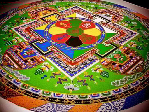 Tranh Mạn-đà-la cát nổi tiếng của Phật giáo Tây Tạng 5