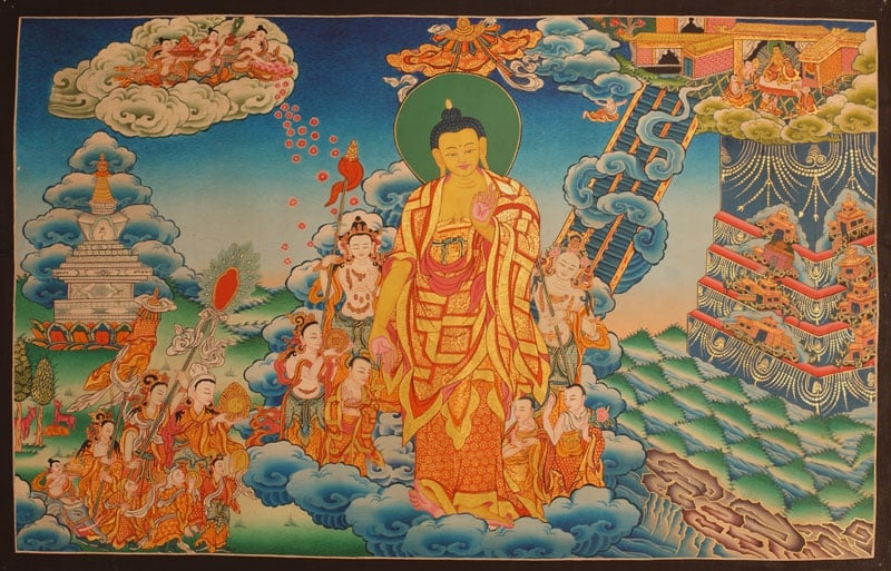 Tôn giả Tu Bồ Đề đón Phật từ xa ngàn dặm khi an trụ trong Tính không 2